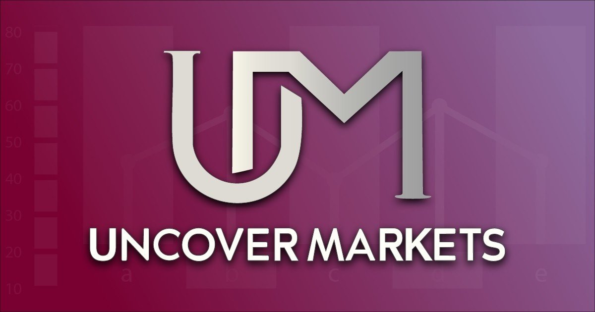 Uncover Markets logo for stock market education and trading courses in India, focused on building stable, structured market income for working professionals